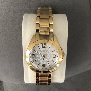 COACH GOLD WOMEN’S LINK SIGNATURE WATCH